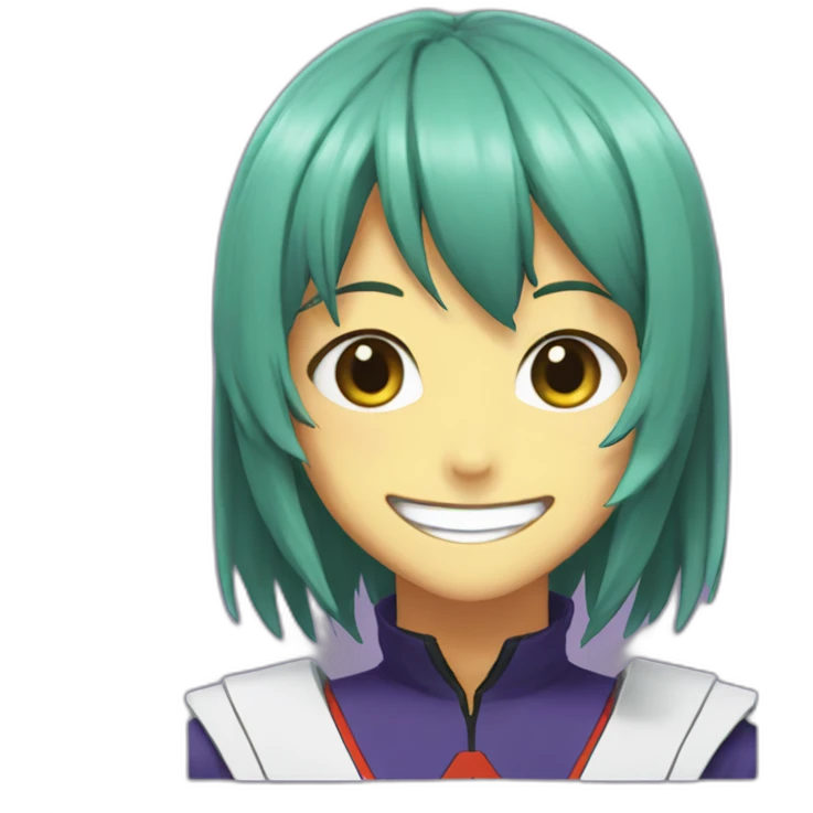 Mari evangelion smile emoji