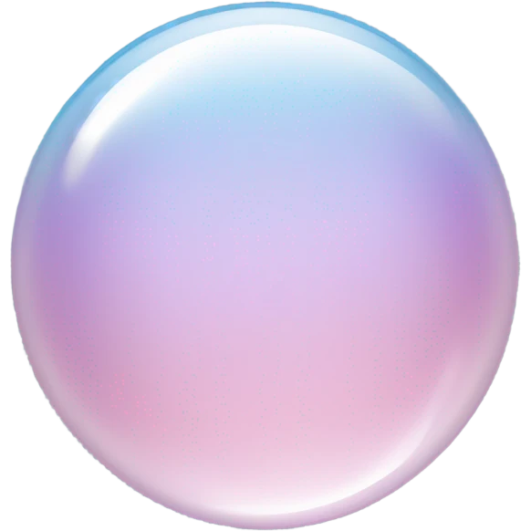 Bubble in cleancore aesthetic  emoji