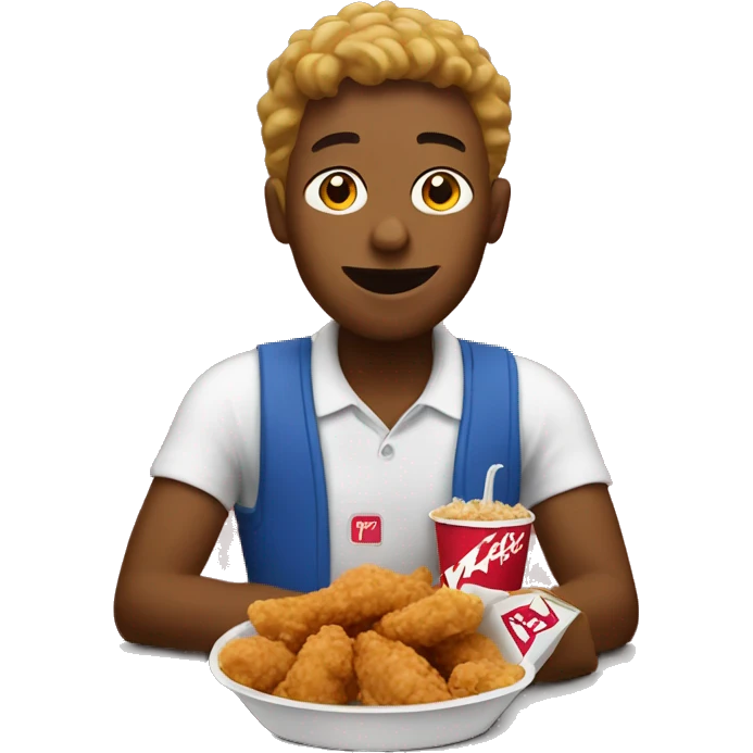 person eating kfc emoji