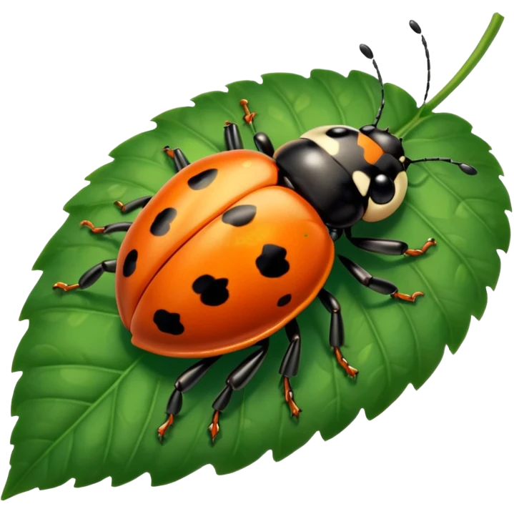 orange ladybug emoji