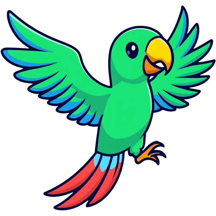 dancing parrot emoji