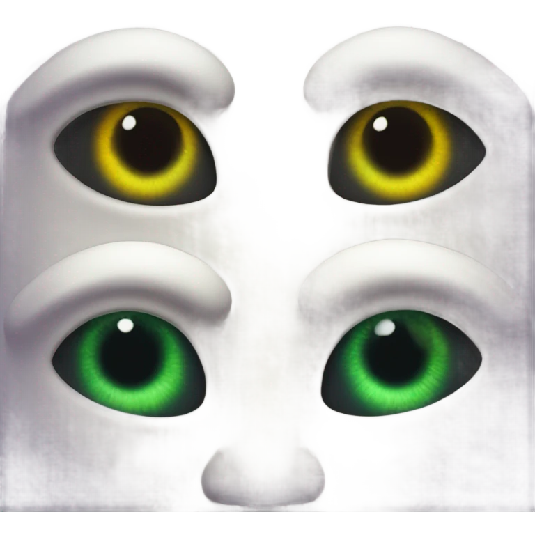 Envious alien eyes emoji