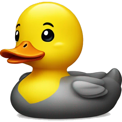 plastic yellow duck emoji