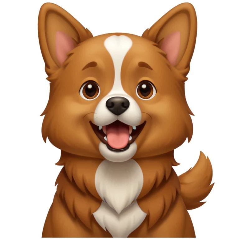 Dog barking  emoji