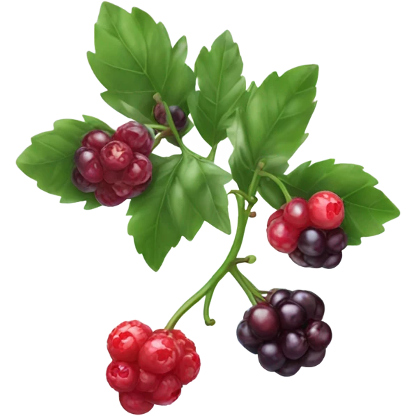 3 berries together  emoji