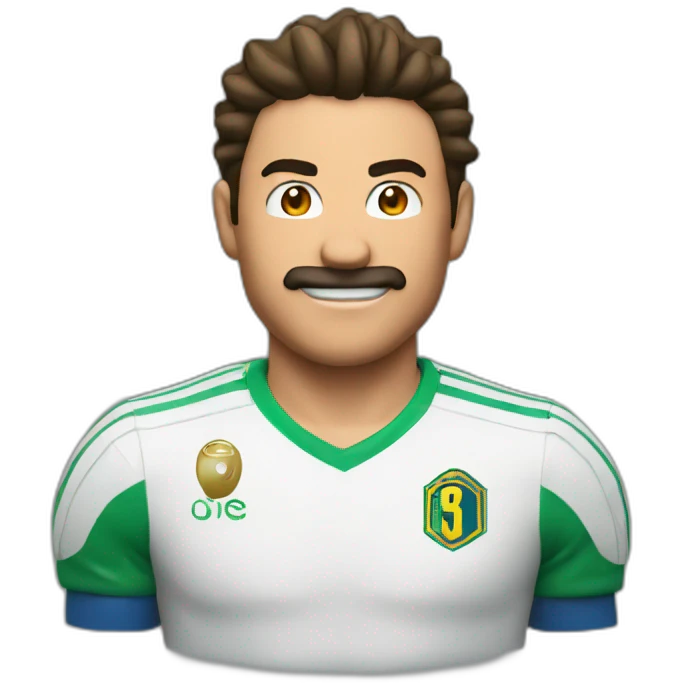 Mario avec la coupe de Ronaldo  emoji