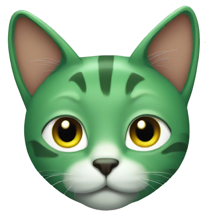 green cat emoji