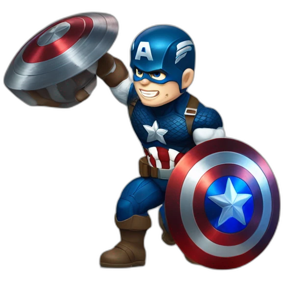 Captain America qui fait de la musculation emoji