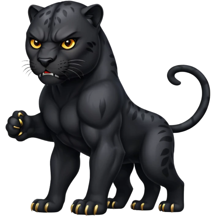 angry panther full  emoji