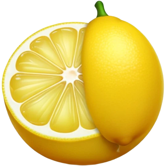 bright yellow lemon fruit (limone) emoji