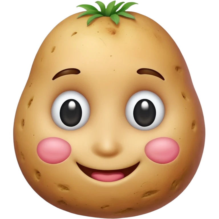 Kiss face potato  emoji