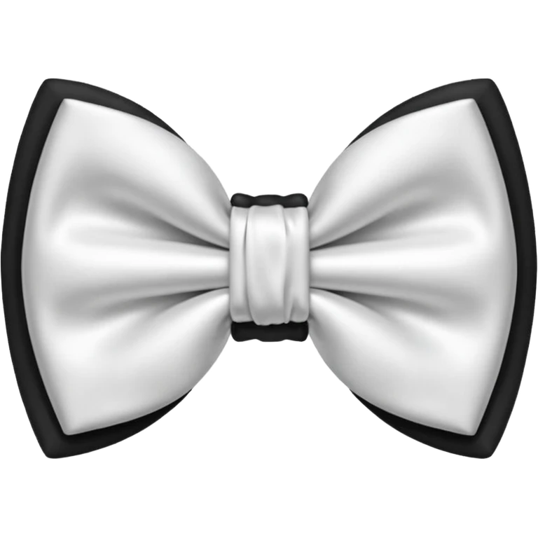 White bow tie like iPhone Emoji bow tie emoji