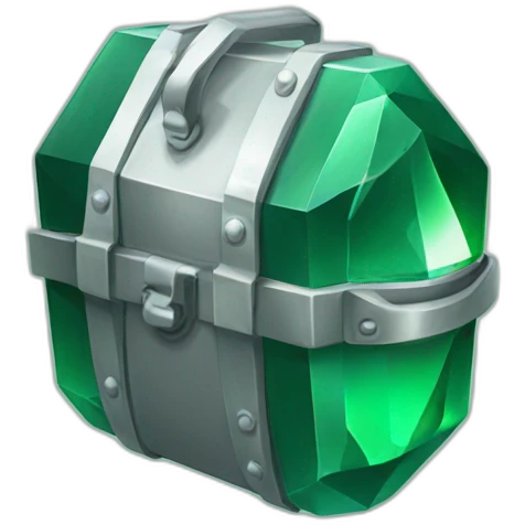 safe, emerald emoji