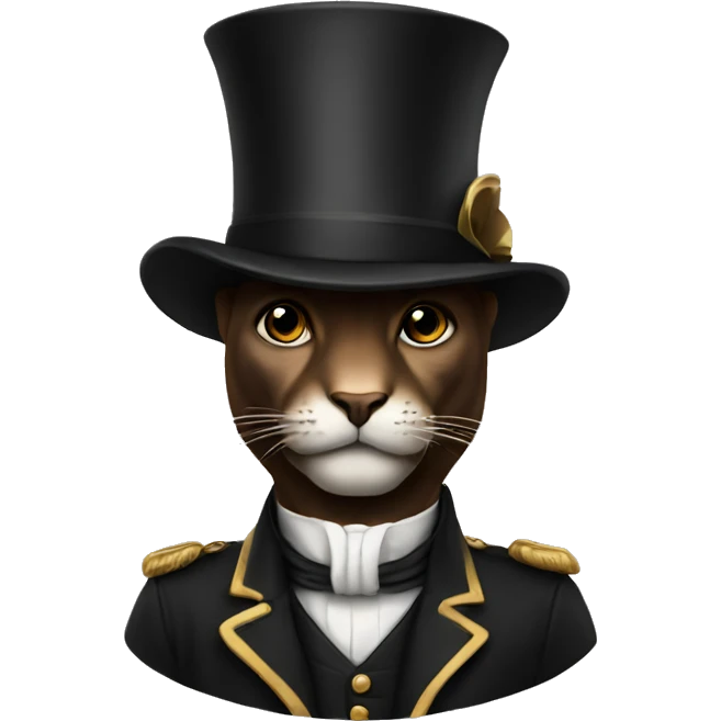 shar with tophat emoji