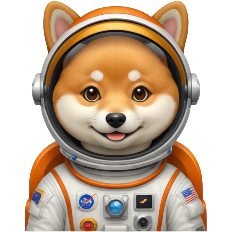 shiba dog astronaut emoji