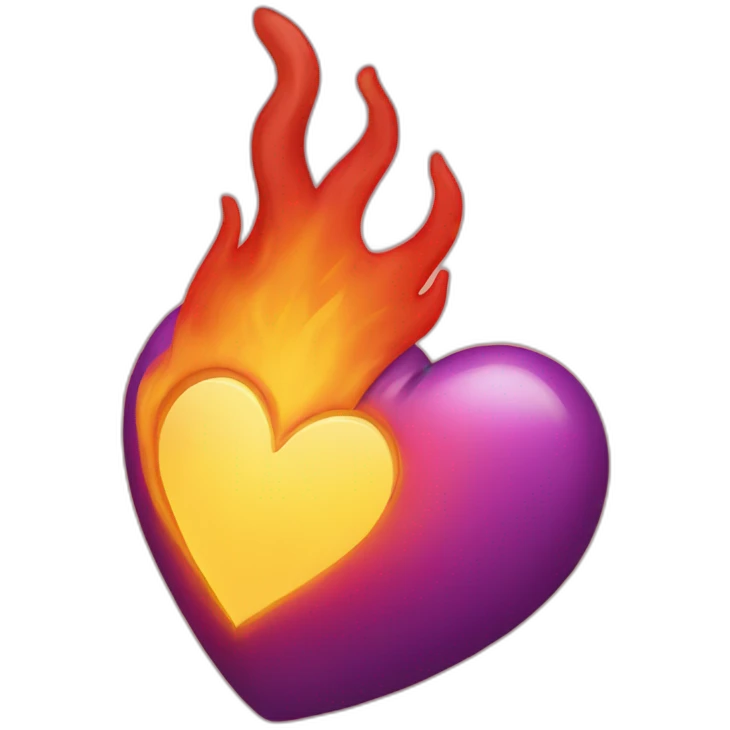 Heart fire emoji