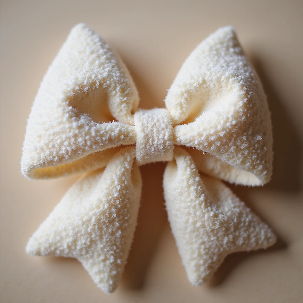 fluffy bow, realistic texture, gentle lighting emoji
