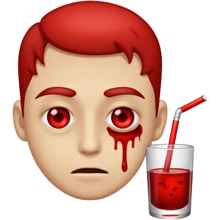 A person alcholic emoji