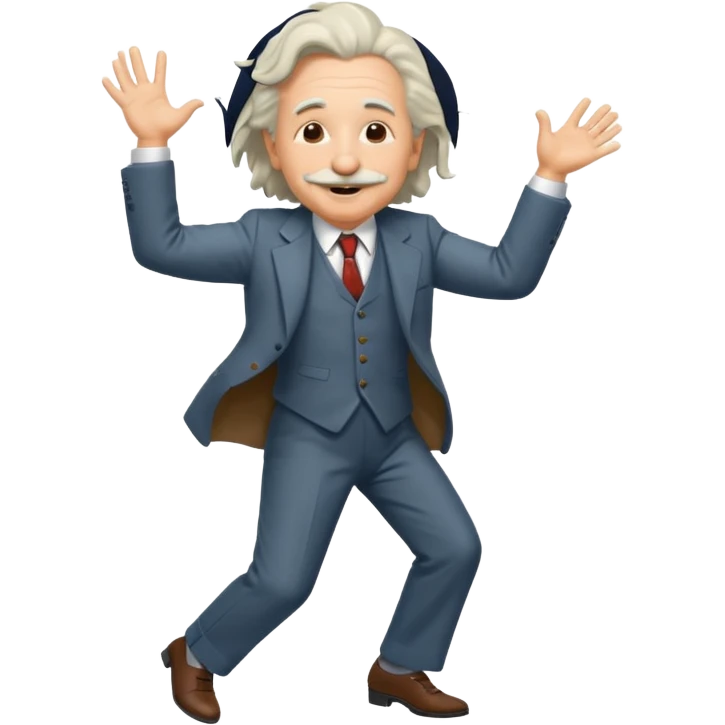 Einstein dancing emoji