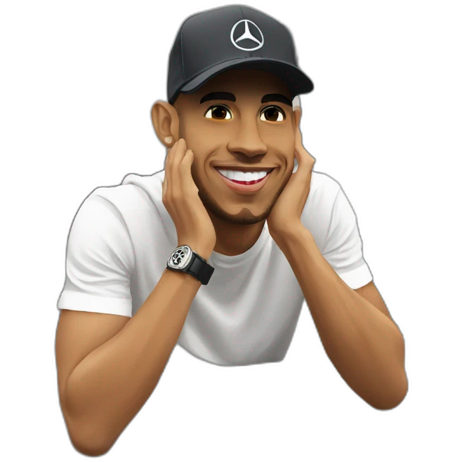 Lewis Hamilton avec 👍🏻 emoji