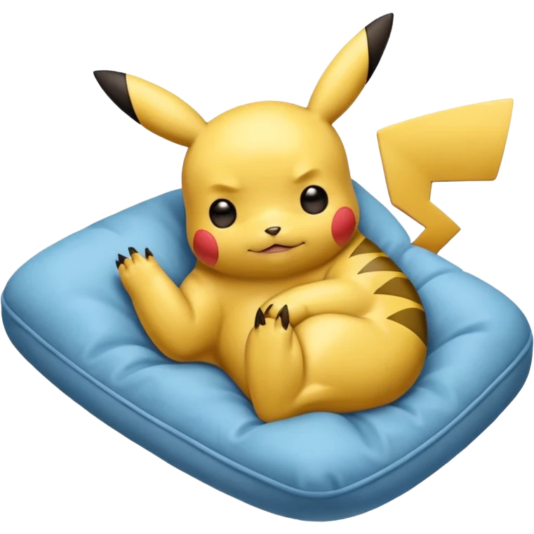 Pikachu dormido emoji