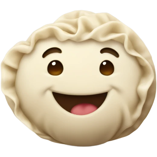A dumpling smiling wearing Mickey ears and giving a thumbs up emoji