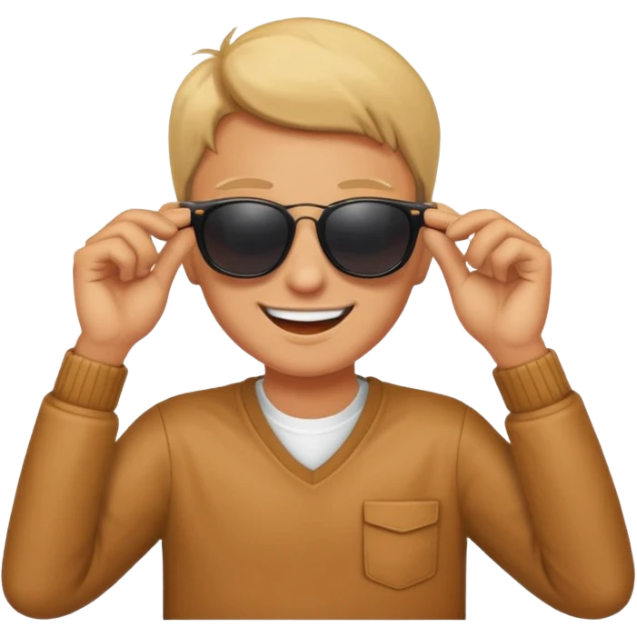 😎 make emoji like this but pull the gogolles emoji