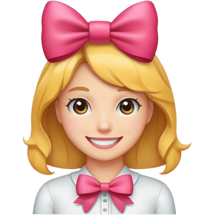 🙂‍↔️ with 🎀 emoji