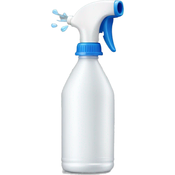 spray bottle spraying emoji