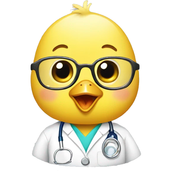 baby chick doctor emoji