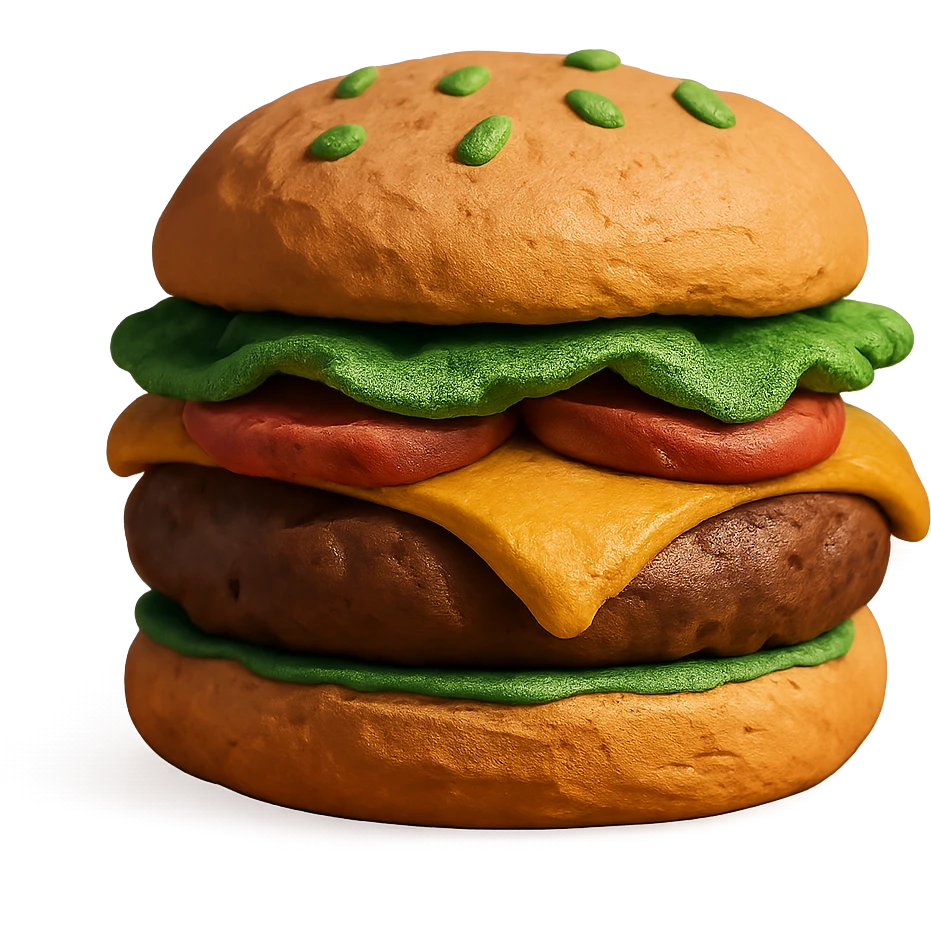 juicy cheeseburger emoji