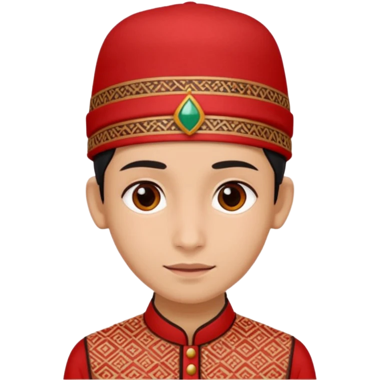 Dhaka topi emoji nepali people wear in head in rectangular size emoji