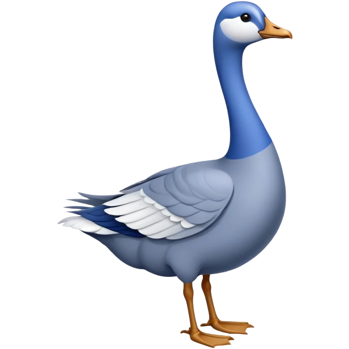Blue goose emoji