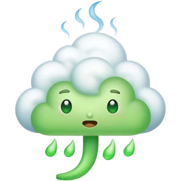 green fart air emoji