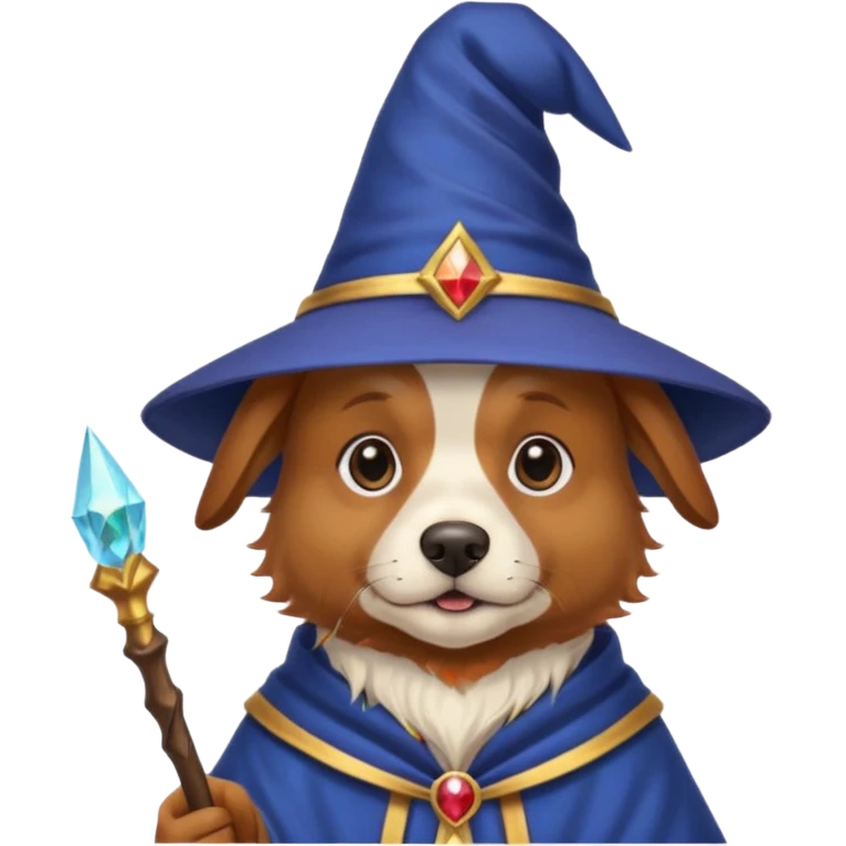 Dog wizard emoji