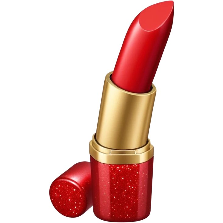 Lipstick glitter emoji