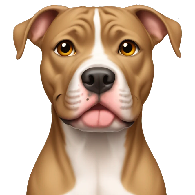 all tan American Pitbull emoji