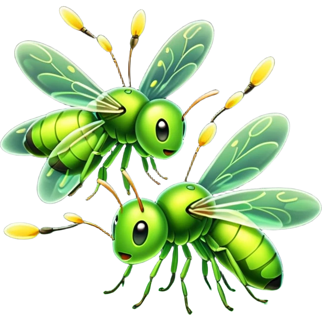 Glow fireflies emoji