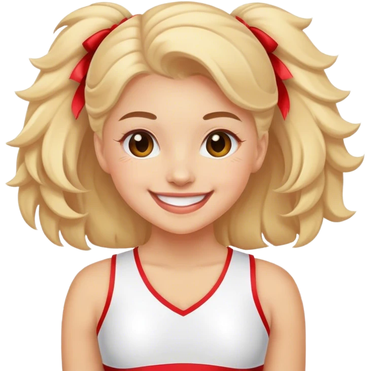 Happy cheerleader emoji