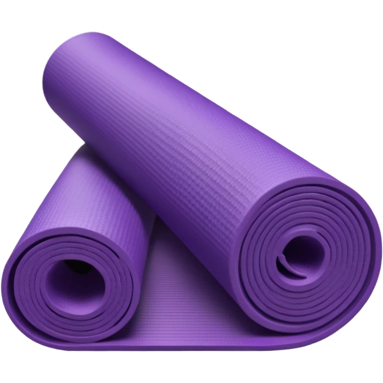 purple yoga mat rolled up emoji