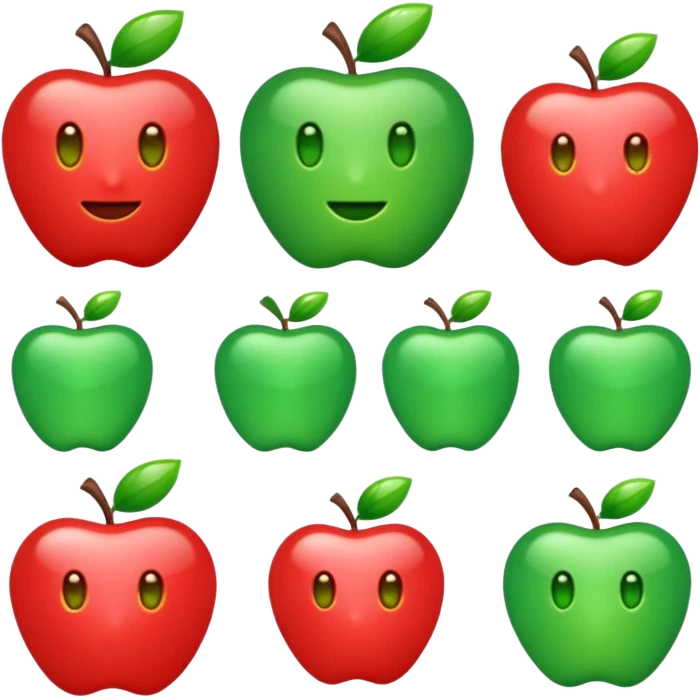 red and green BRB emoji