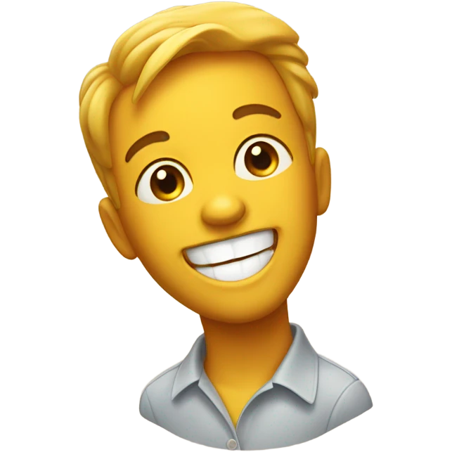 Satisfied face with honey dripping out its mouth emoji