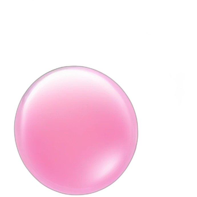 Bubble pink emoji