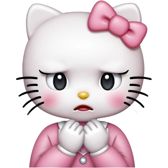 hello kitty crying emoji
