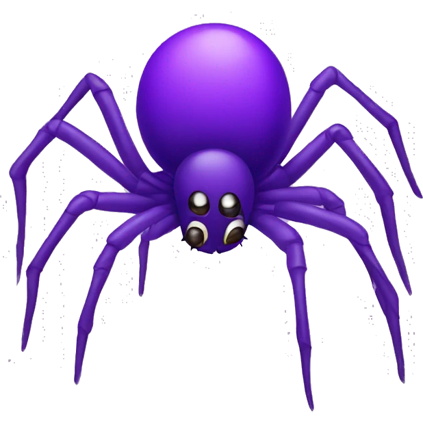 purple spider emoji