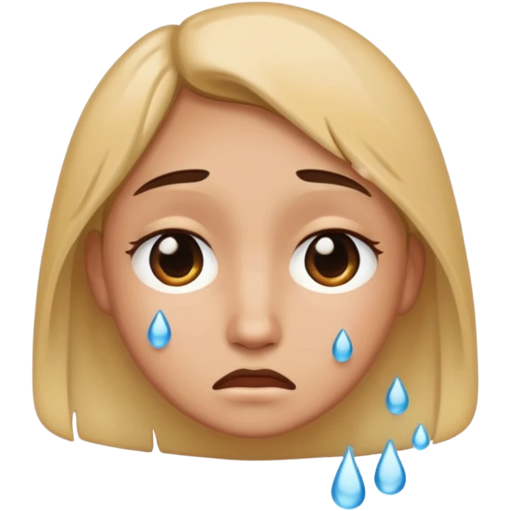 smile with cry face emoji