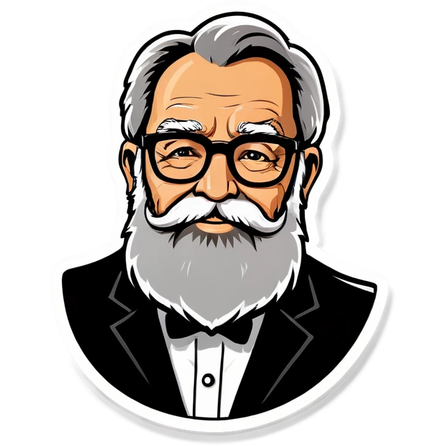 Old beard man with glasses  emoji