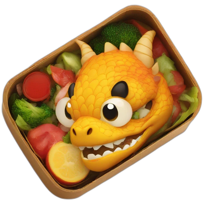 dragon bento box emoji