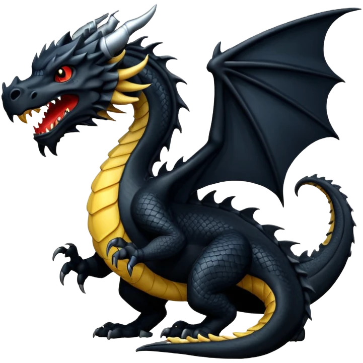 black dragon emoji