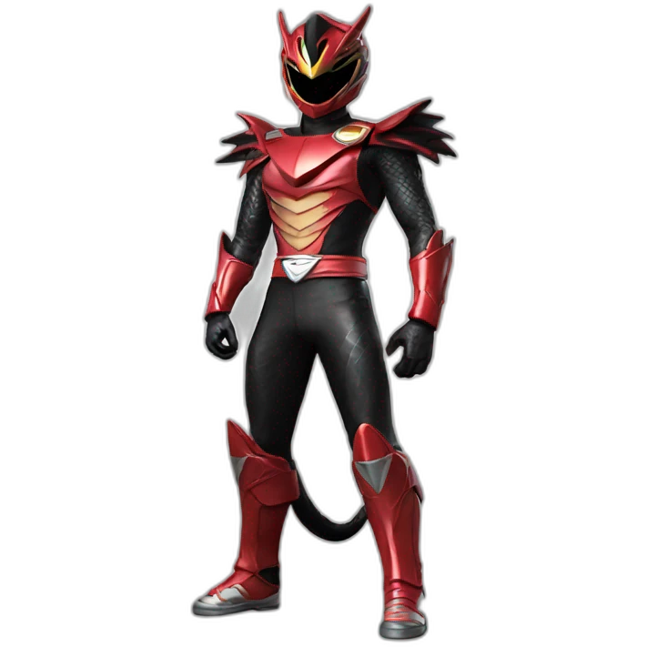 dark dragon power ranger full body emoji